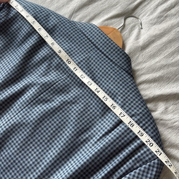 Michael Kors Men’s Sports Coat Blazer Navy and Blue Check Size 50R - Picture 13 of 14